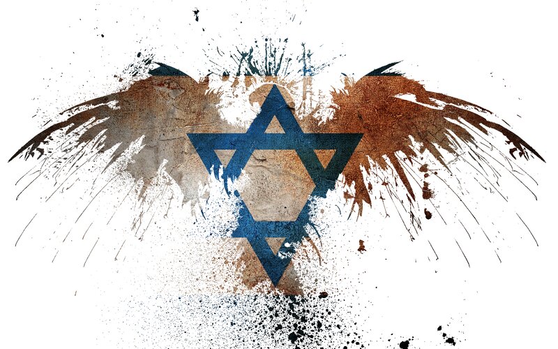 Blue Star with Wings