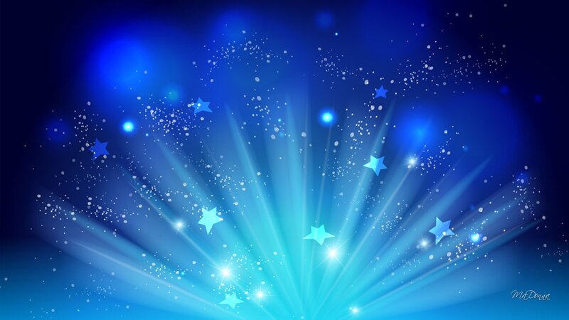 Blue Starburst Explosion — Celestial