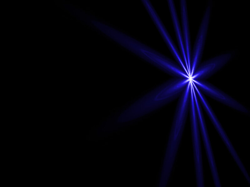 blue starburst light effect