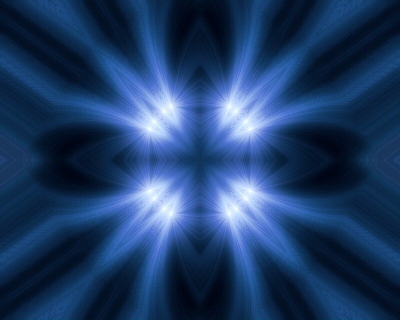 blue starburst light pattern
