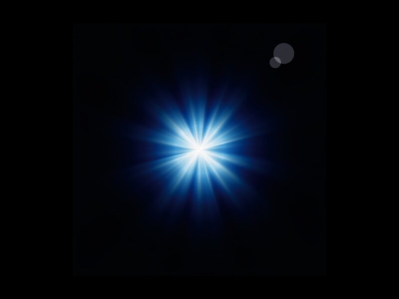 Blue Starburst Light