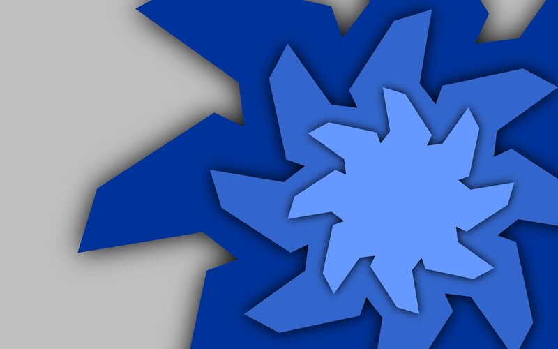 Blue Starburst Pattern — Dynamic, Abstract