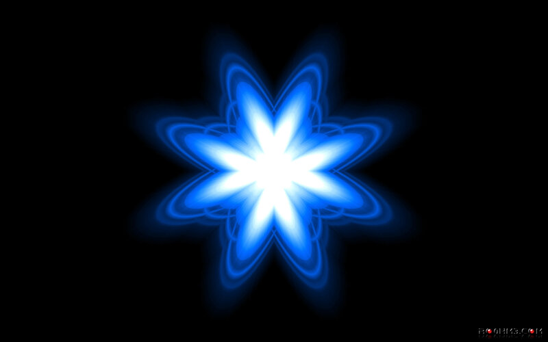 blue starburst pattern