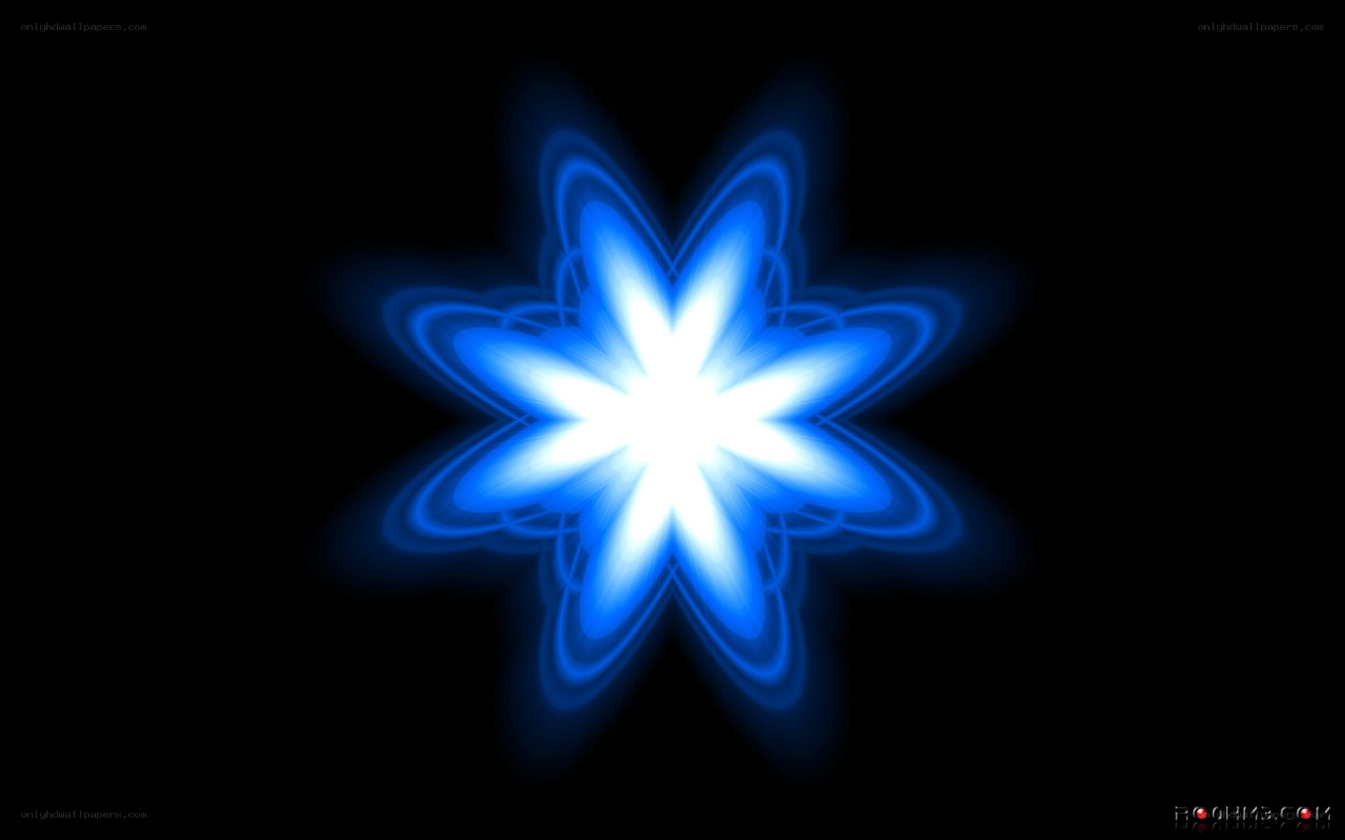 blue starburst pattern