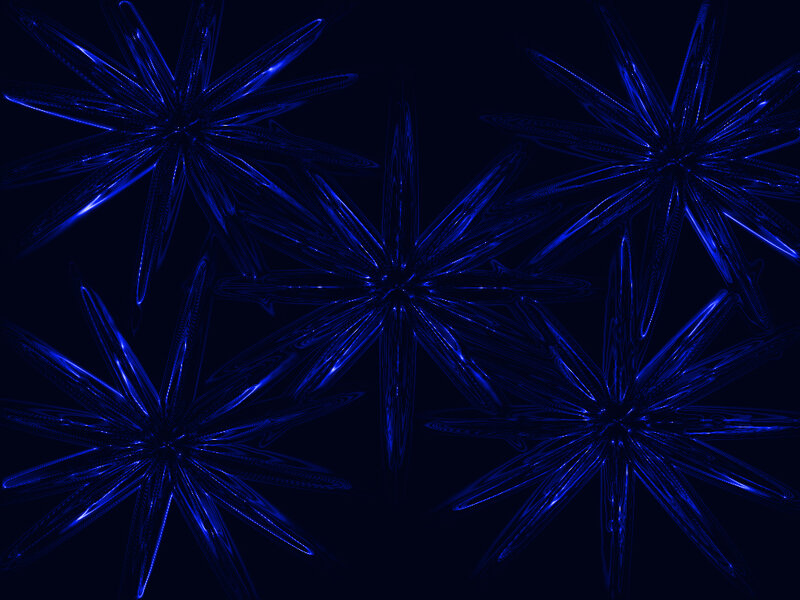 blue starburst patterns