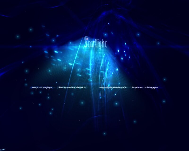 blue starlight abstract background