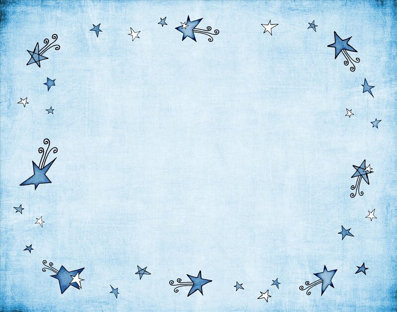 blue starry border background