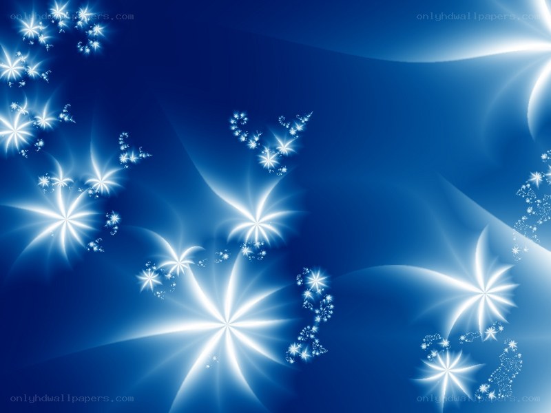 blue starry fractal pattern