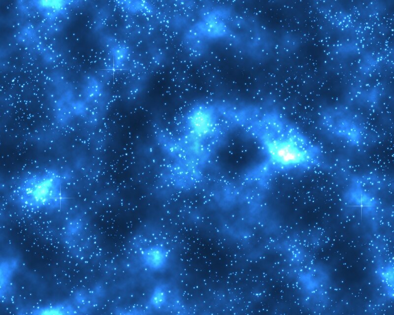 blue starry nebula