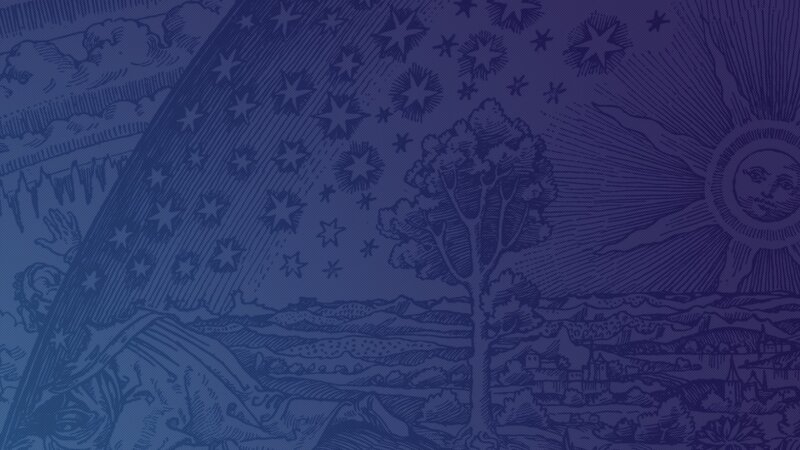 blue starry night illustration