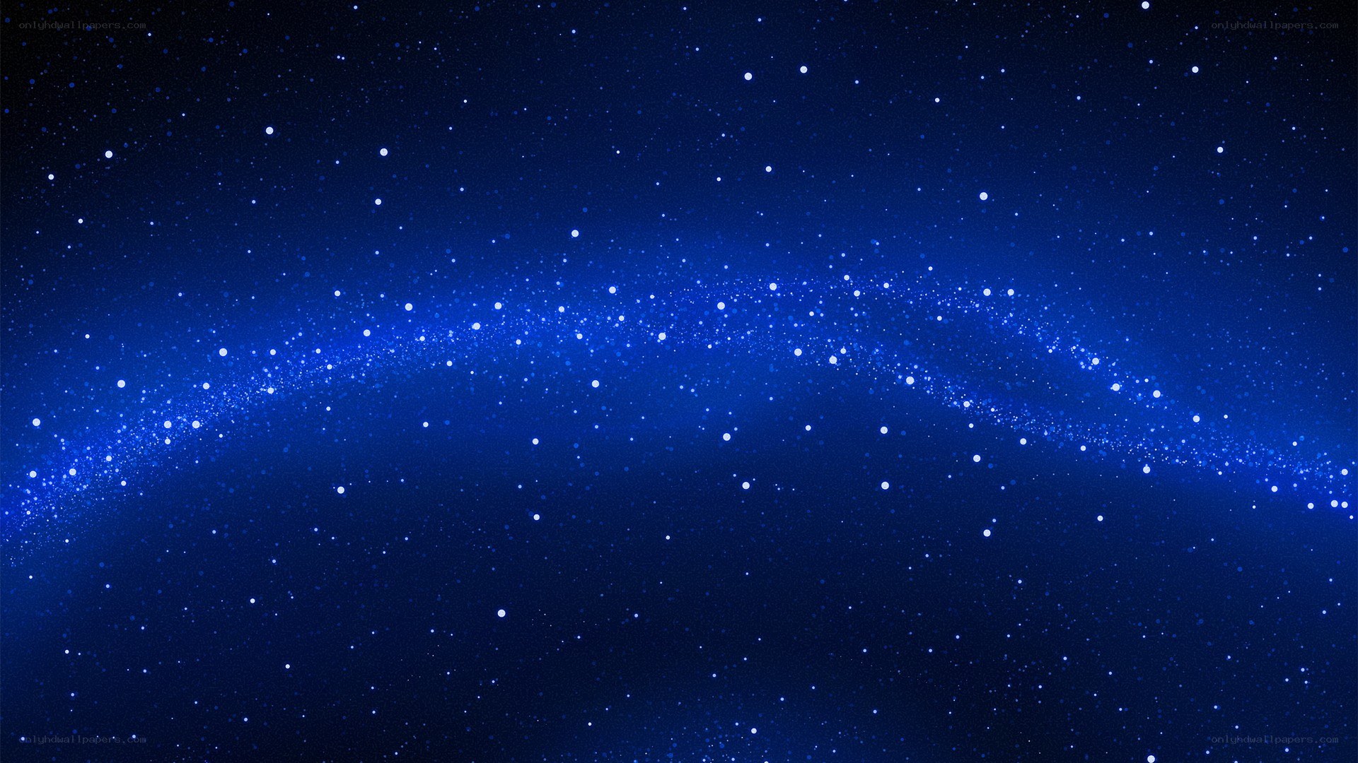 blue starry night sky