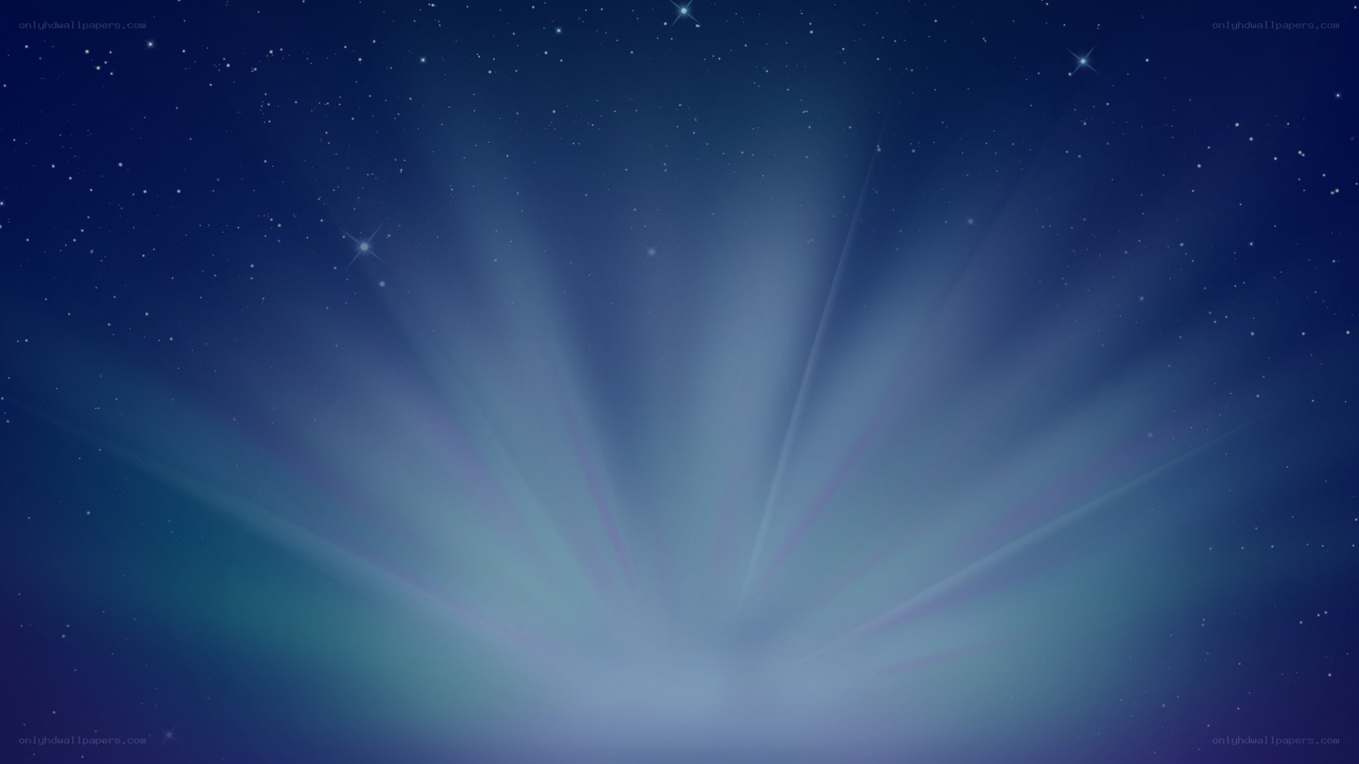 blue starry night sky