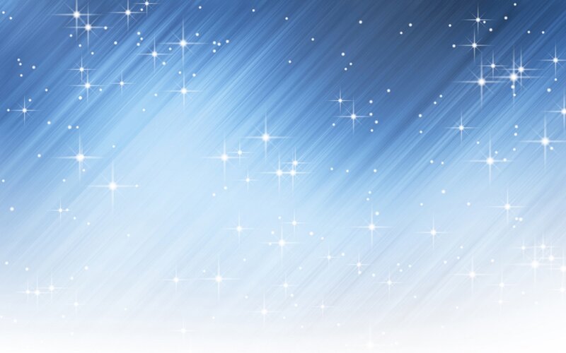 Blue Starry Sky — Serene, Night, Digital Art, Stars