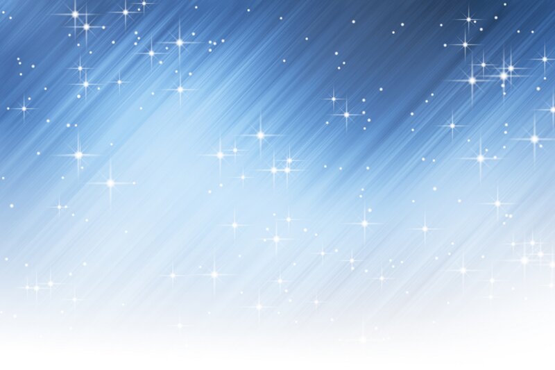 Blue Starry Sky — Serene, Night, Digital Art