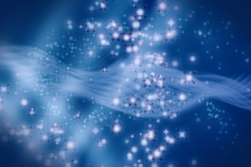 blue starry wave background