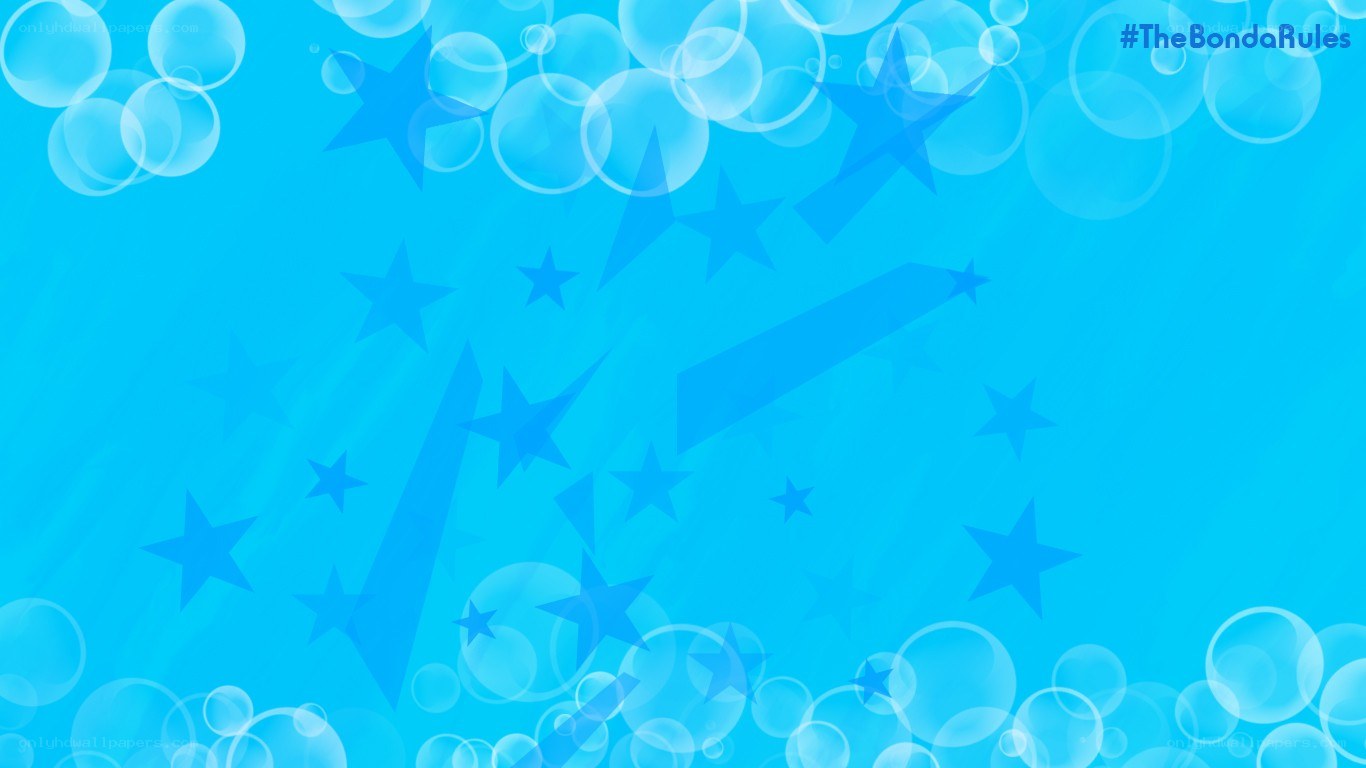 blue stars and bubbles background