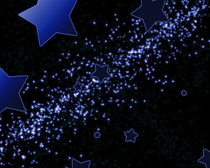 blue stars in a starry sky