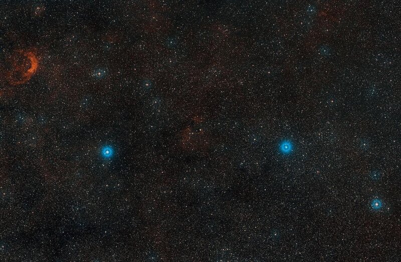 Blue Stars in Space — Black