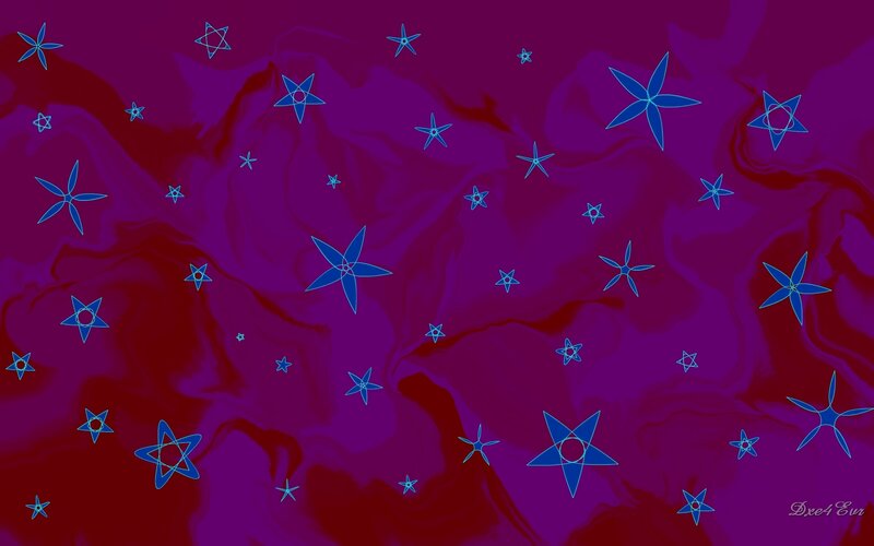 Blue Stars on Purple Background