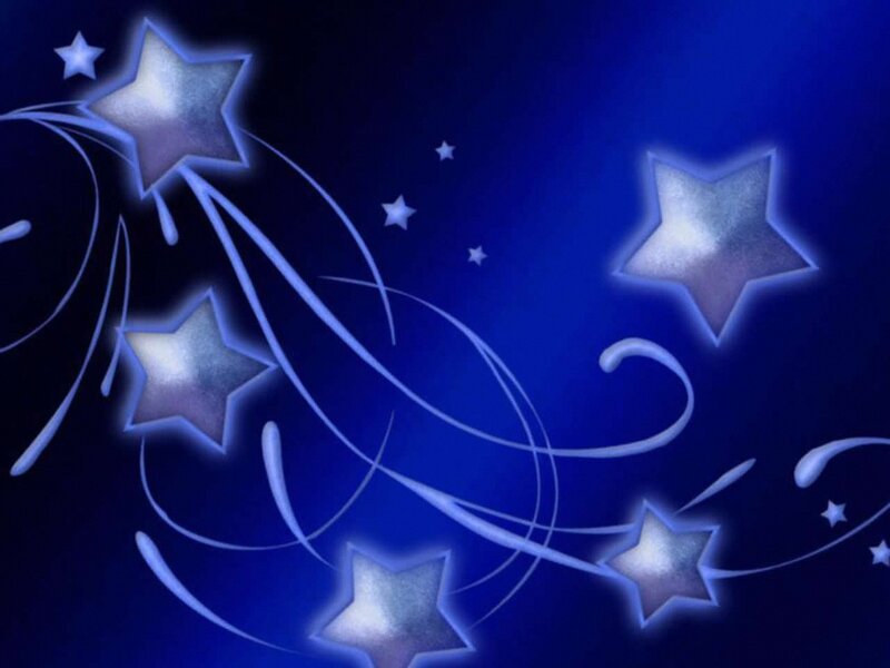 Blue Stars with Swirls — Dreamy