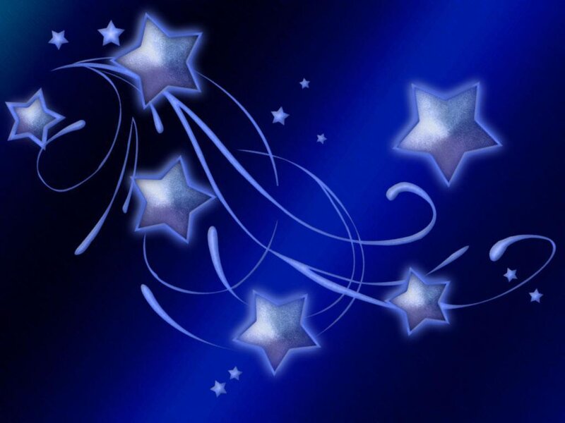 blue stars with swirls