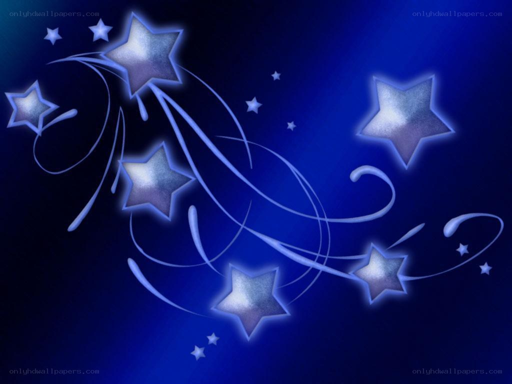 blue stars with swirls