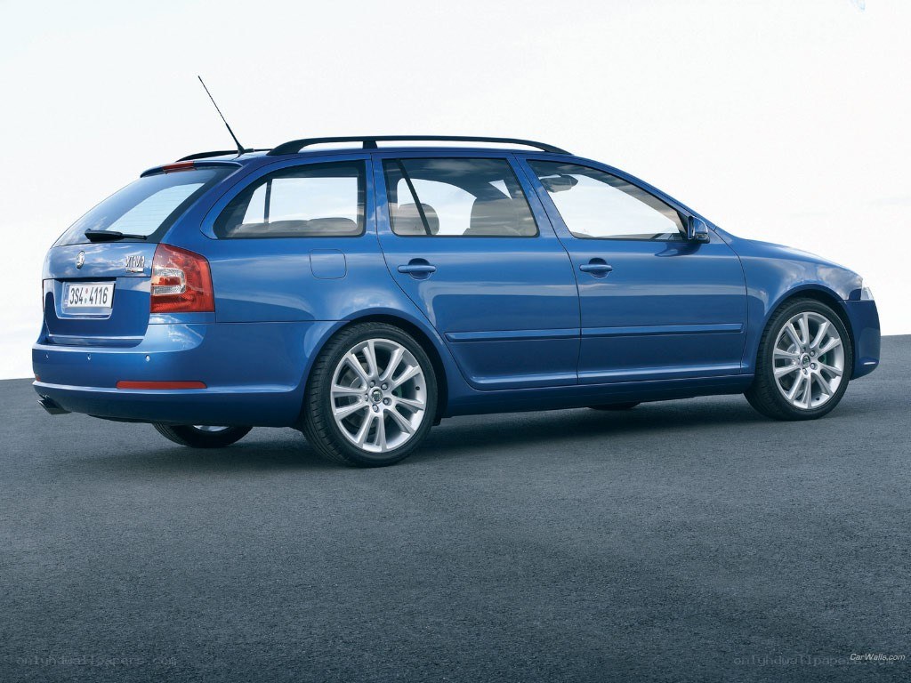 blue station wagon car