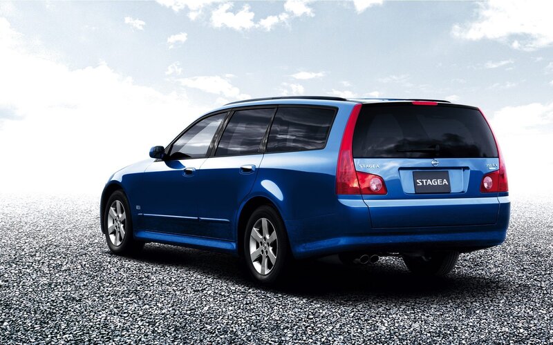 Blue Station Wagon — Dramatic, Afternoon, Photograph
