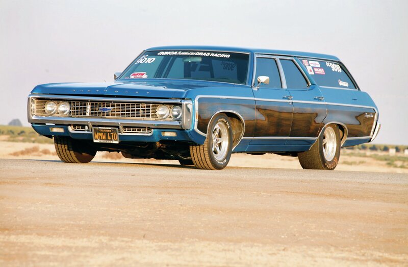 Blue Station Wagon — Dramatic, Afternoon
