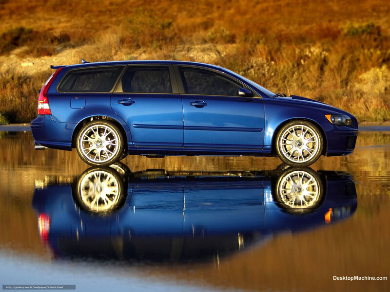 Blue Station Wagon — Dramatic, Sunset