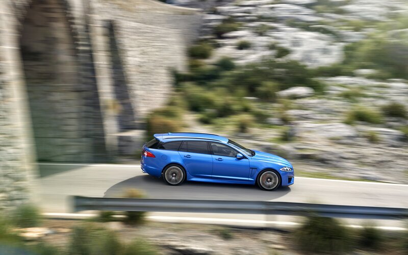 Blue Station Wagon — Dynamic, Afternoon, Photograph, Car