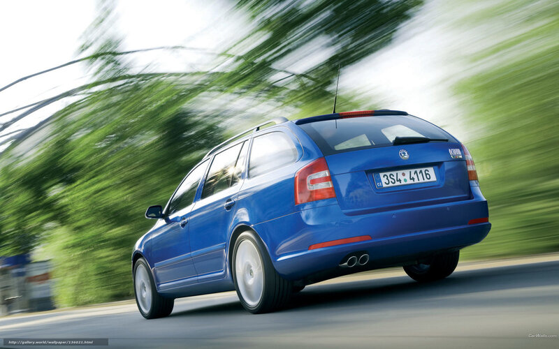 Blue Station Wagon — Dynamic, Afternoon, Photograph