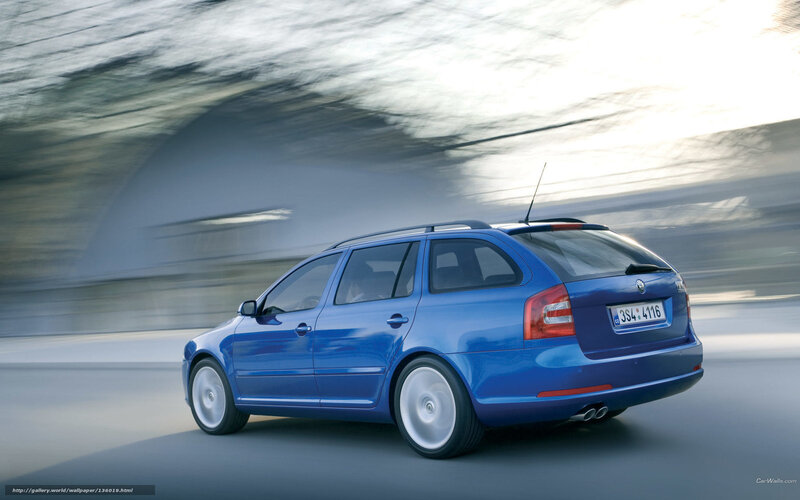 Blue Station Wagon — Dynamic, Photograph, Car