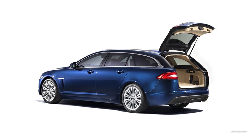 Blue Station Wagon — Neutral, Photograph, Car, Open Trunk