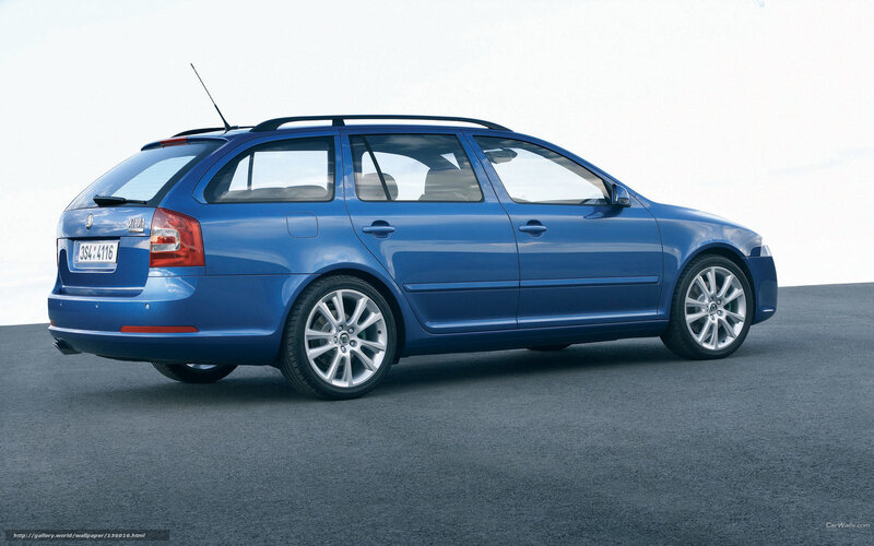 Blue Station Wagon — Neutral, Photograph, Car, Roof Rack