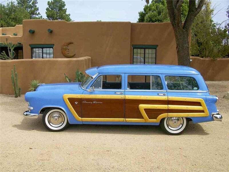 Blue Station Wagon