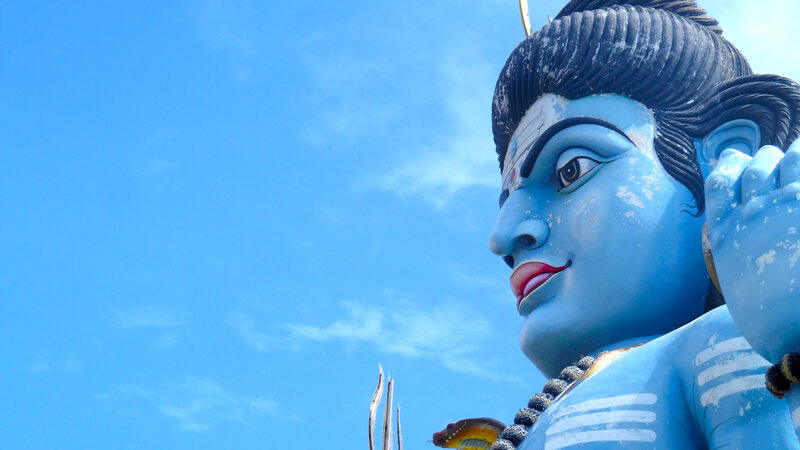 Blue Statue of Shiva