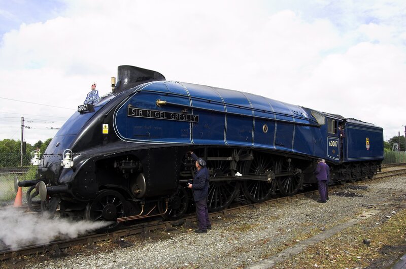 Blue Steam Locomotive — Calm
