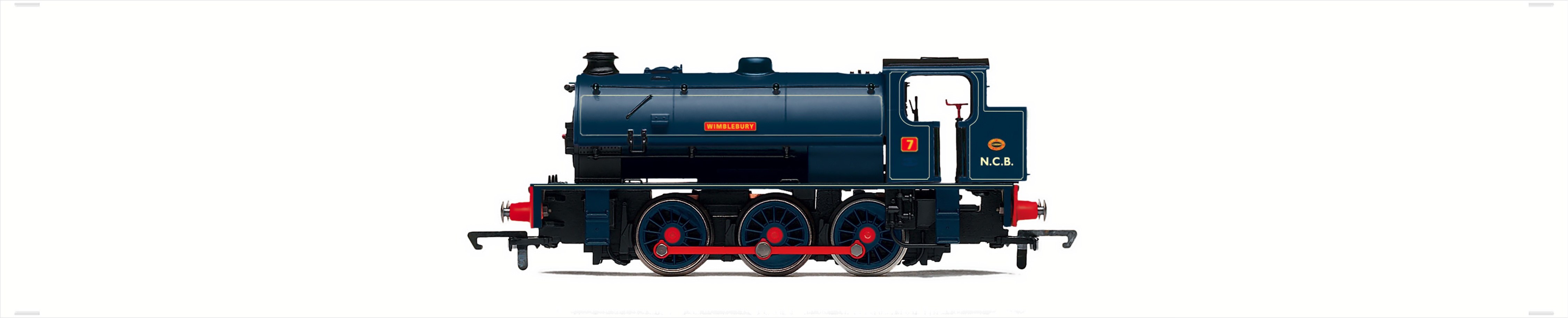 blue steam locomotive model