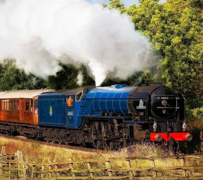 Blue Steam Train — Dynamic