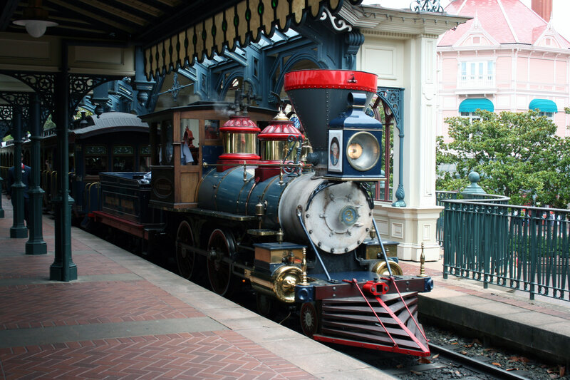 Blue Steam Train