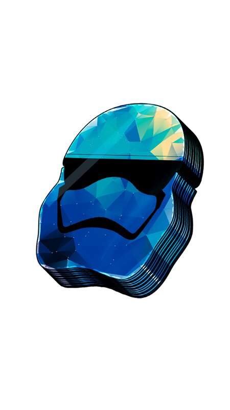 Blue Stormtrooper Helmet