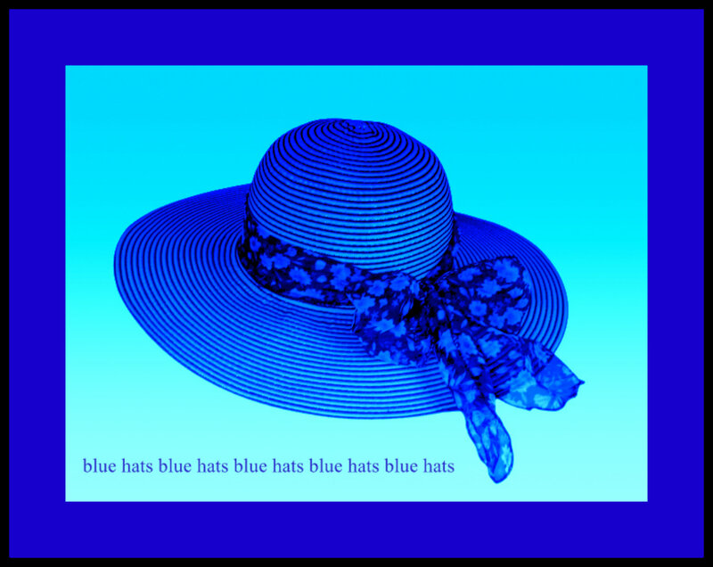 Blue Straw Hat