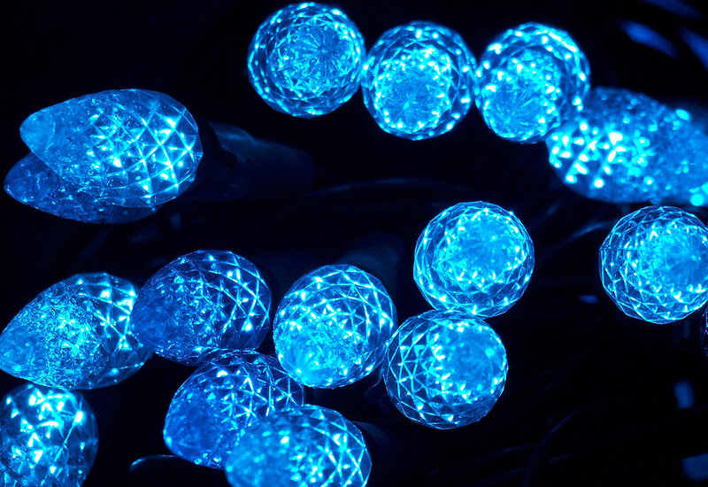 Blue String Lights