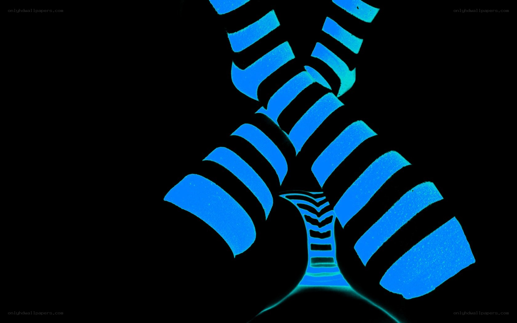 blue striped abstract design