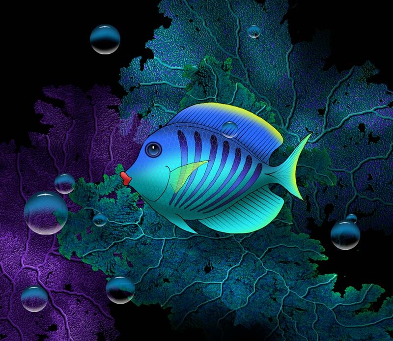 Blue Striped Fish — Serene