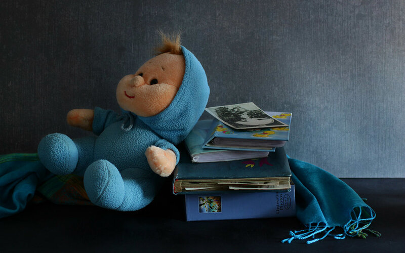 Blue Stuffed Doll