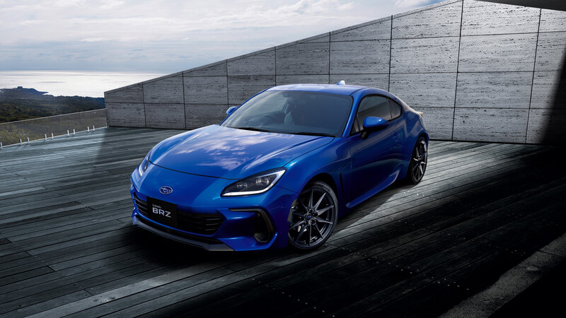 Blue Subaru Brz Car — Dramatic, Afternoon