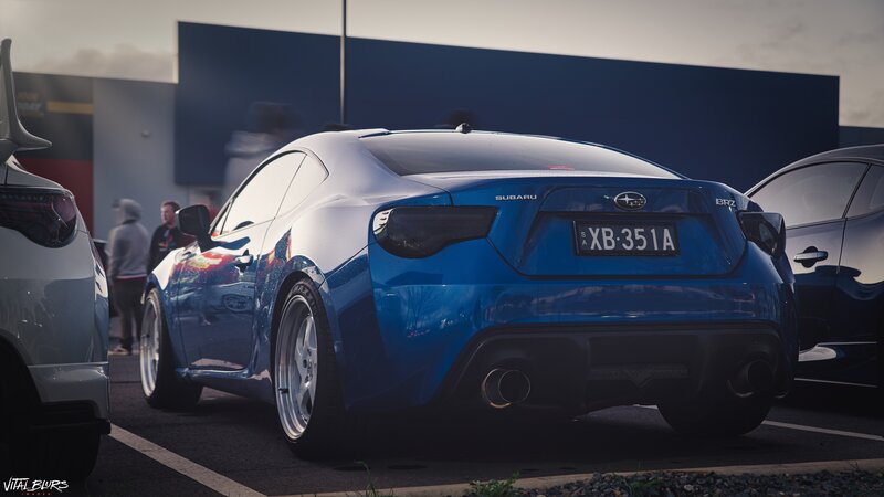 Blue Subaru BRZ Car — Dramatic