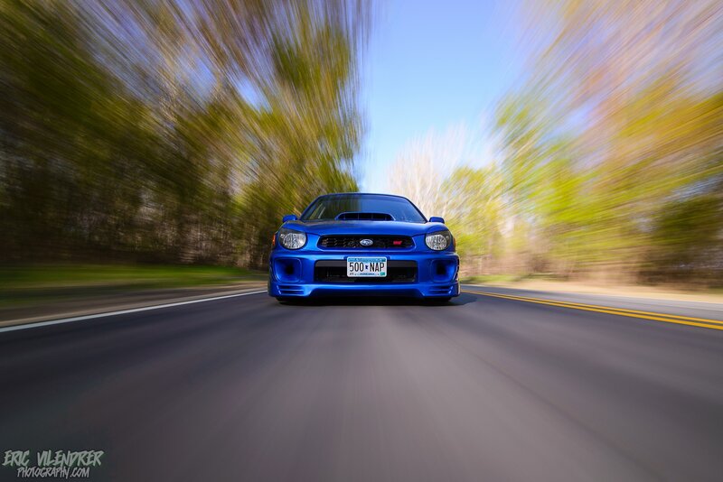 Blue Subaru Car — Dynamic, Spring